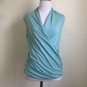 Theory Ruched Sleeveless Tank Top Sz Petite Small